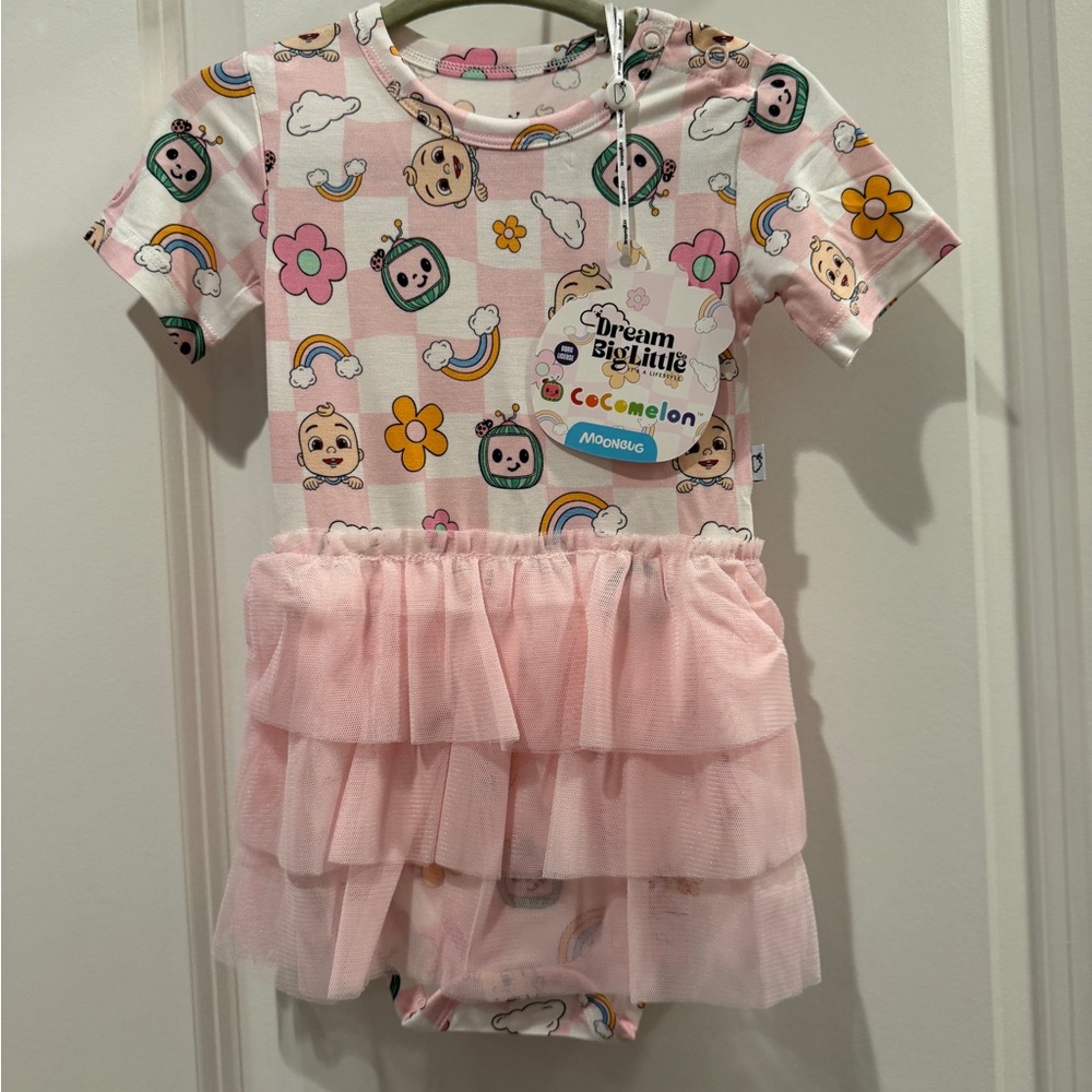 Cocomelon bamboo Bodysuit twirl size 6-12 months NWT by Dream Big Little Co.